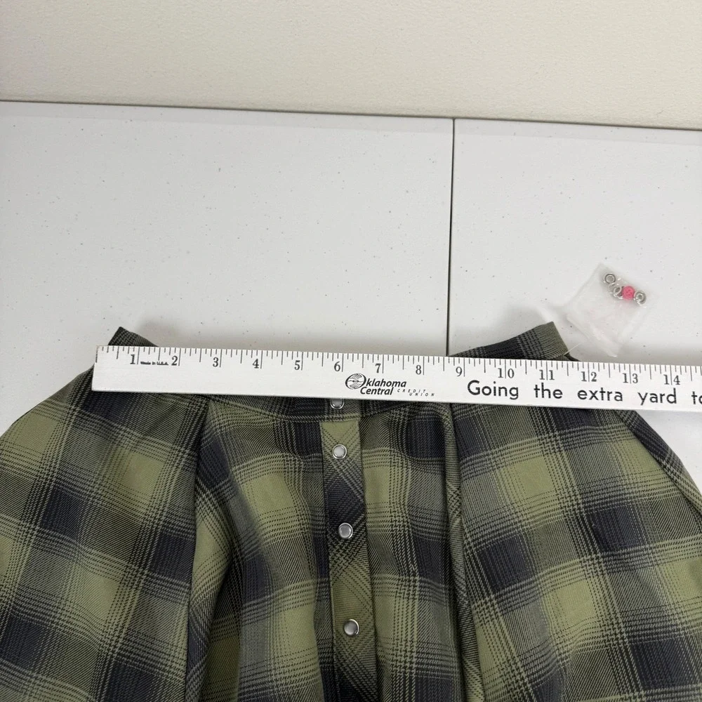 DIXXON Flannel Co Huntress Plaid Flannel Circle Skirt Womens XS Y2K‎ Academia